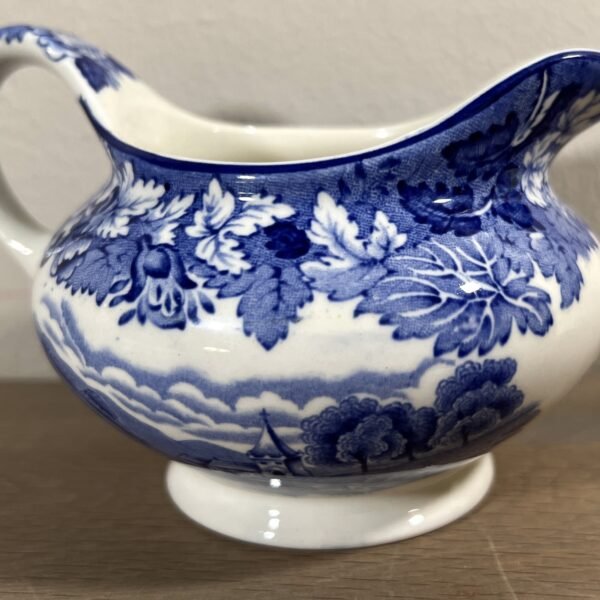 Melkkannetje - Woodsware Wood & Sons England - décor ENOCH WOODS ENGLISH SCENERY blauw