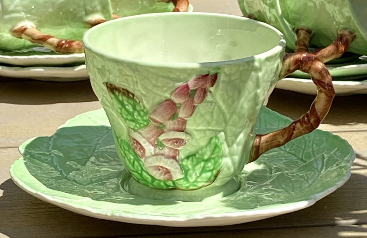 <p>Kop en schotel - CarltonWare - décor FOXGLOVE (ook wel 'Saladware' genoemd) - Australian Design</p> - Overig Engeland