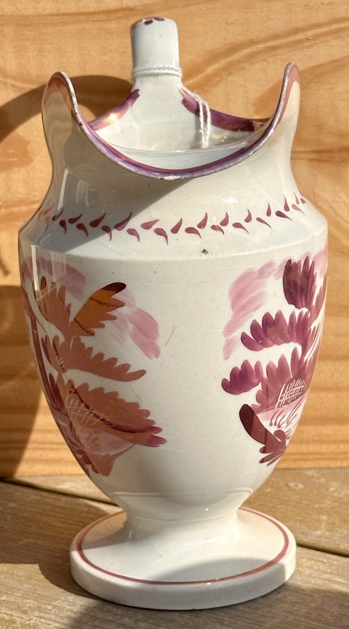 <p>Melkkannetje / Cream jug - Sunderland lustreware/pink lustreware - ca. 1820-1825 - cottage design</p> - Onbekend