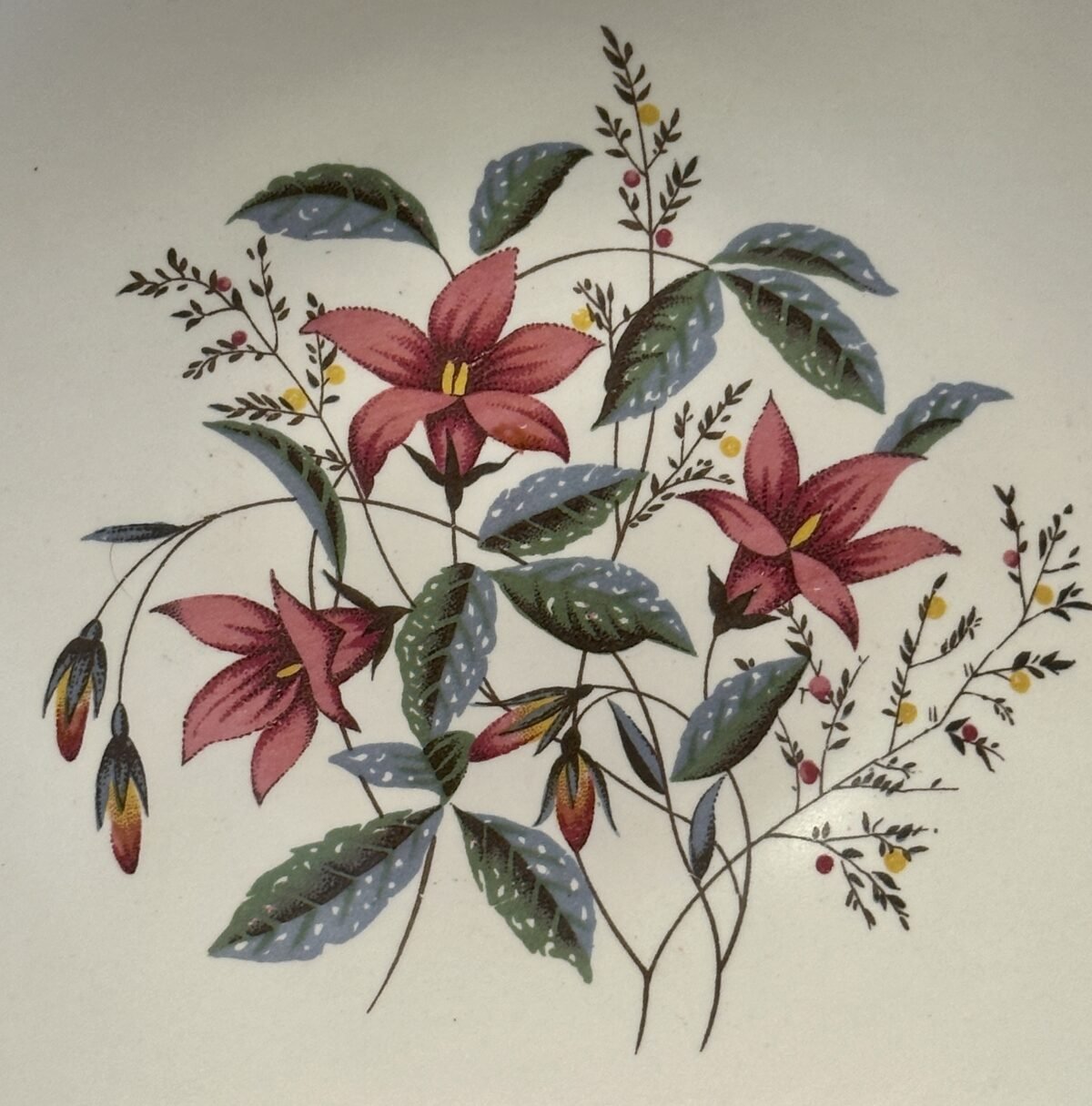 <p>Bonbonschaaltje / Schaaltje - vierkant, gebogen model - mat geglazuurd - Midwinter, Staffordshire - STYLECRAFT Fashion</p> - Overig Engeland