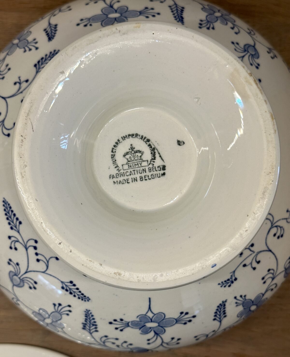 <p>Terrine / Dekschaal - rond model - Nimy - décor MEISSEN in blauw</p> - Nimy