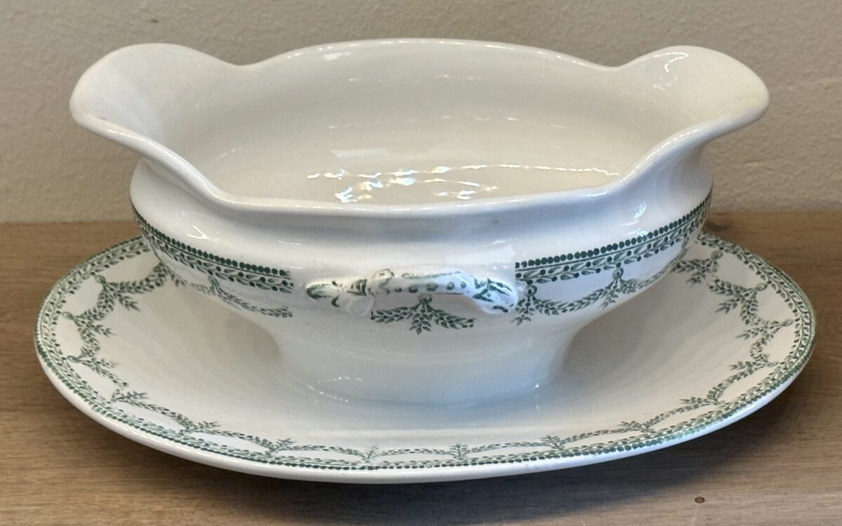 <p>Juskom / Sauskom - Boch - décor NEY in groen</p> - Boch