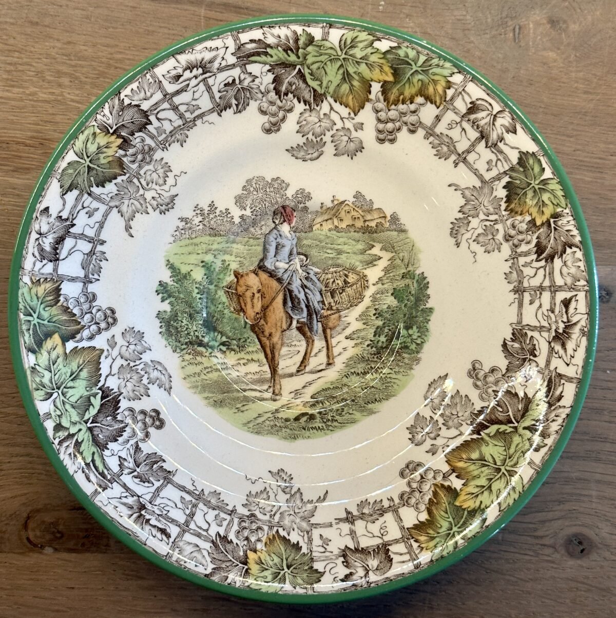 <p>Kop en schotel - grote maat - Copeland Spode England - décor SPODE'S BYRON in meerkleurige uitvoering</p> - Overig Engeland