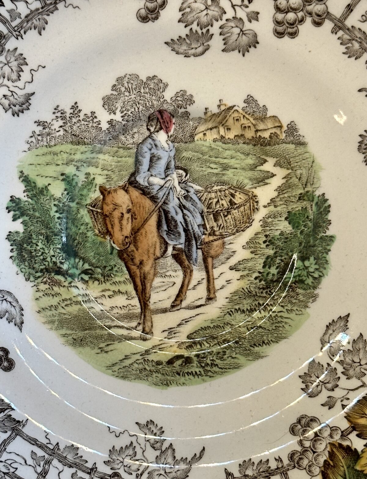 <p>Kop en schotel - grote maat - Copeland Spode England - décor SPODE'S BYRON in meerkleurige uitvoering</p> - Overig Engeland