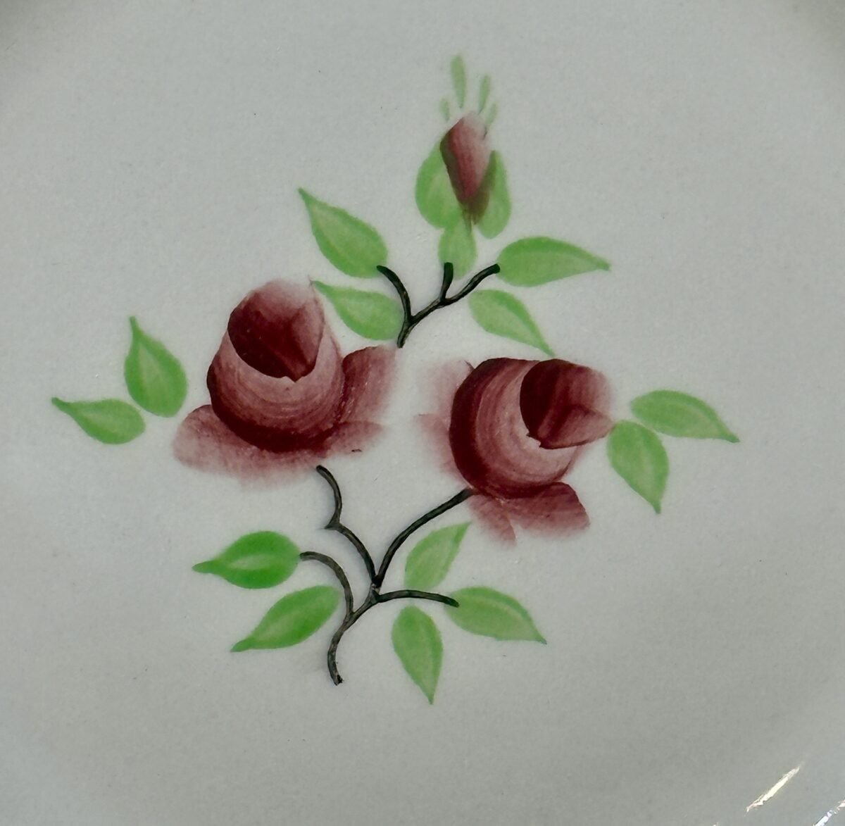 <p>Diep bord / Soepbord / Pastabord - Moulin des Loups - Orchies - décor DEUX ROSES</p> - Overig Frankrijk