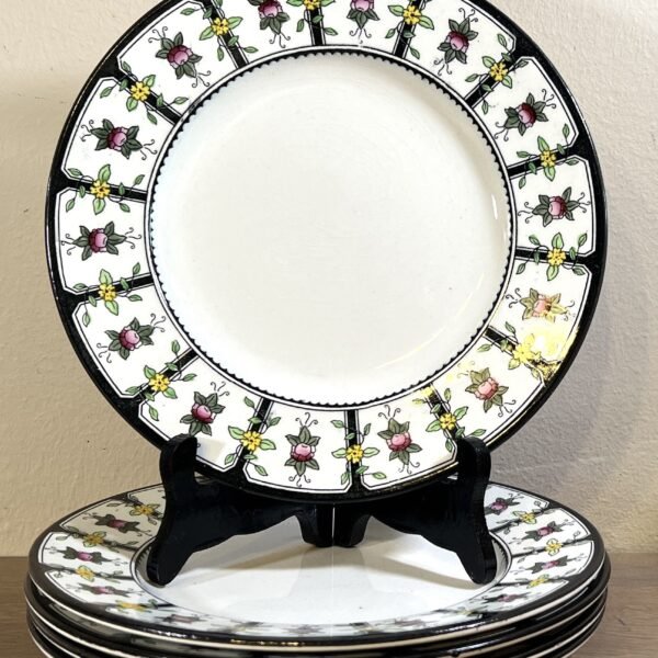 Ontbijtbord / Dessertbord - Petrus Regout - model JACOBA (ontwerp Johan Lint) - decor MODEST (1922 - 1927)