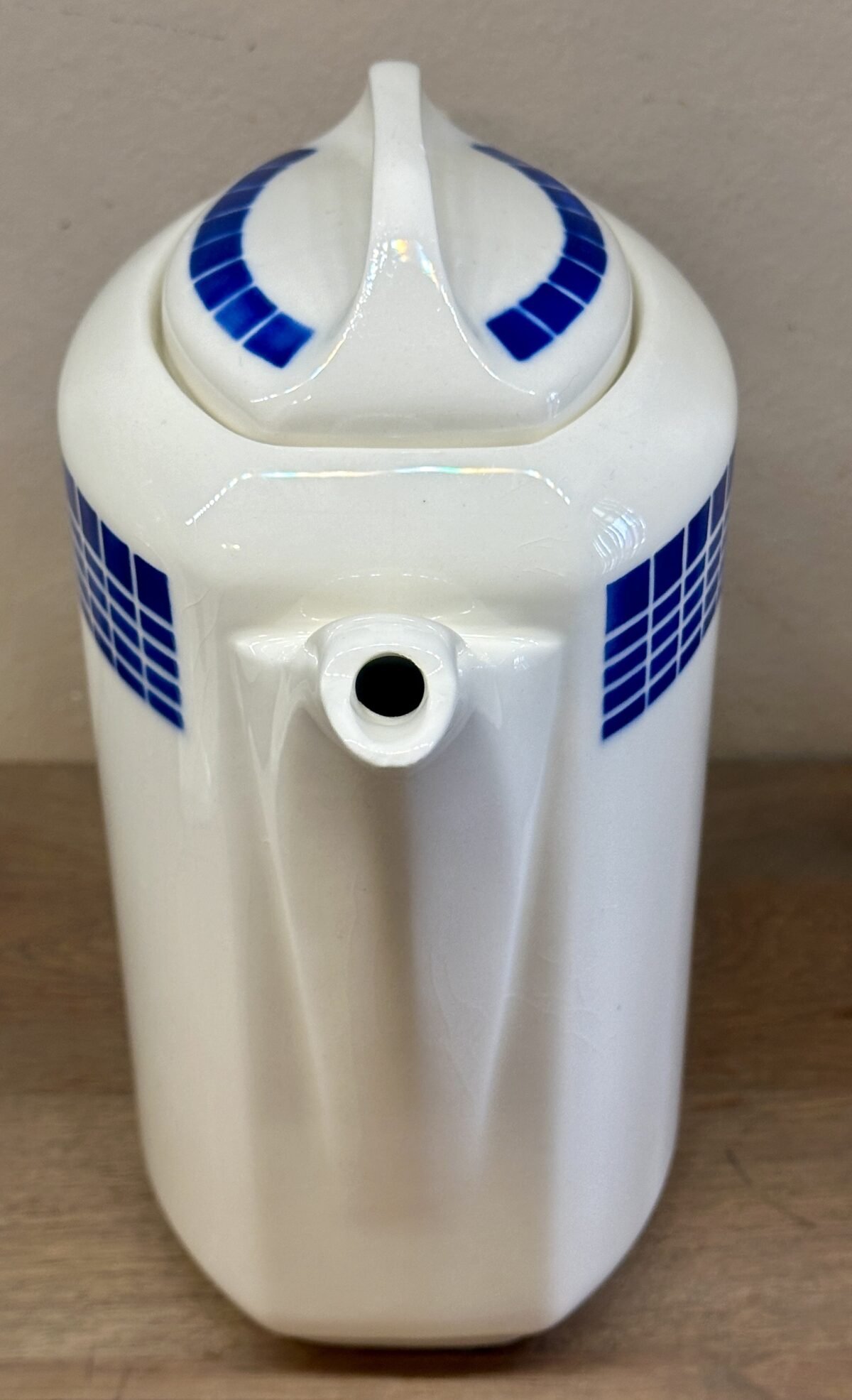 <p>Koffiepot / Theepot - Théophile Fenal Badonviller - décor WAGRAM uitgevoerd in blauw</p> - Badonviller