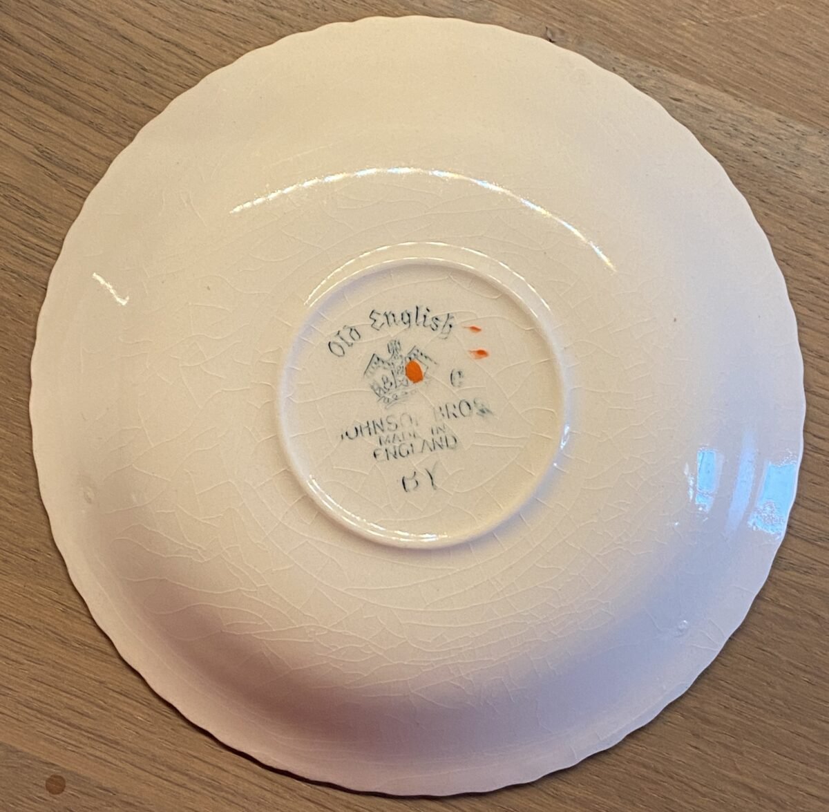 <p>Schoteltje voor koffiekopje / saucer for coffee cup - Johnson Bros (Johnson Brothers) - décor HAMPTON</p> - Johnson Bros