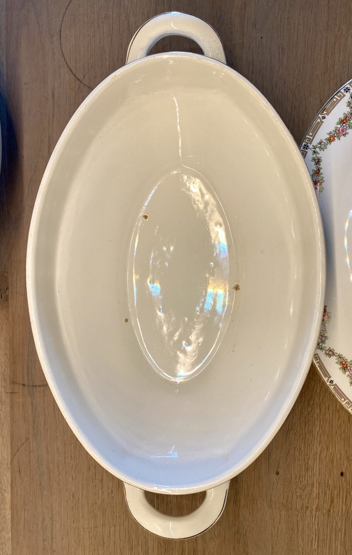 <p>Terrine / dekschaal - ovaal - Société Céramique Maestricht - decor 437</p> - Sociéte Céramique