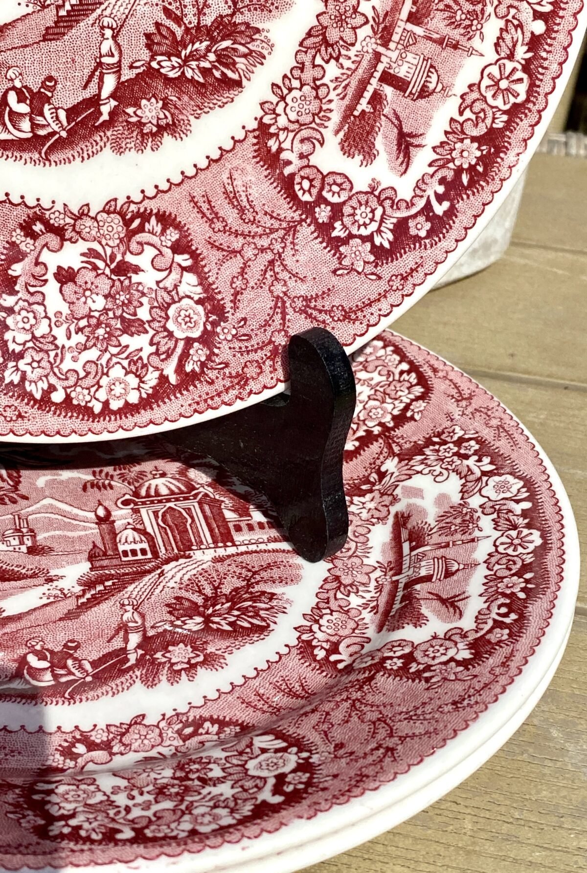 Dinerbord - Petrus Regout - decor ORIENTAL rood - Petrus Regout