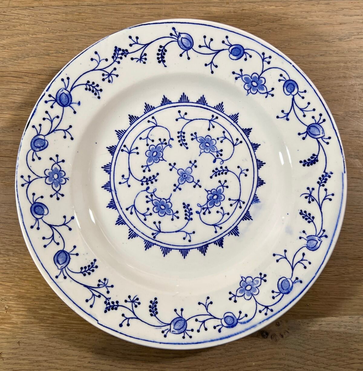 Ontbijtbord / Dessertbord - Boch - décor MEISSEN uitgevoerd in blauw