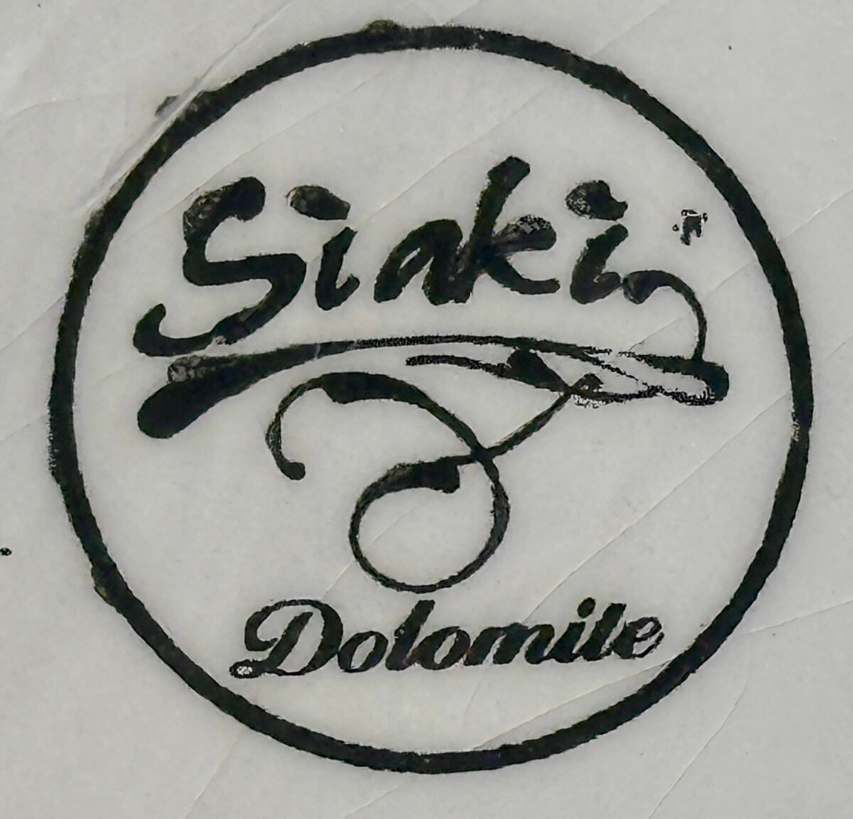 Schaal / Bord - groot en hoger, ovaal, model - Siaki Dolomite - décor van hulst met besjes in groen en donkerrood - Onbekend